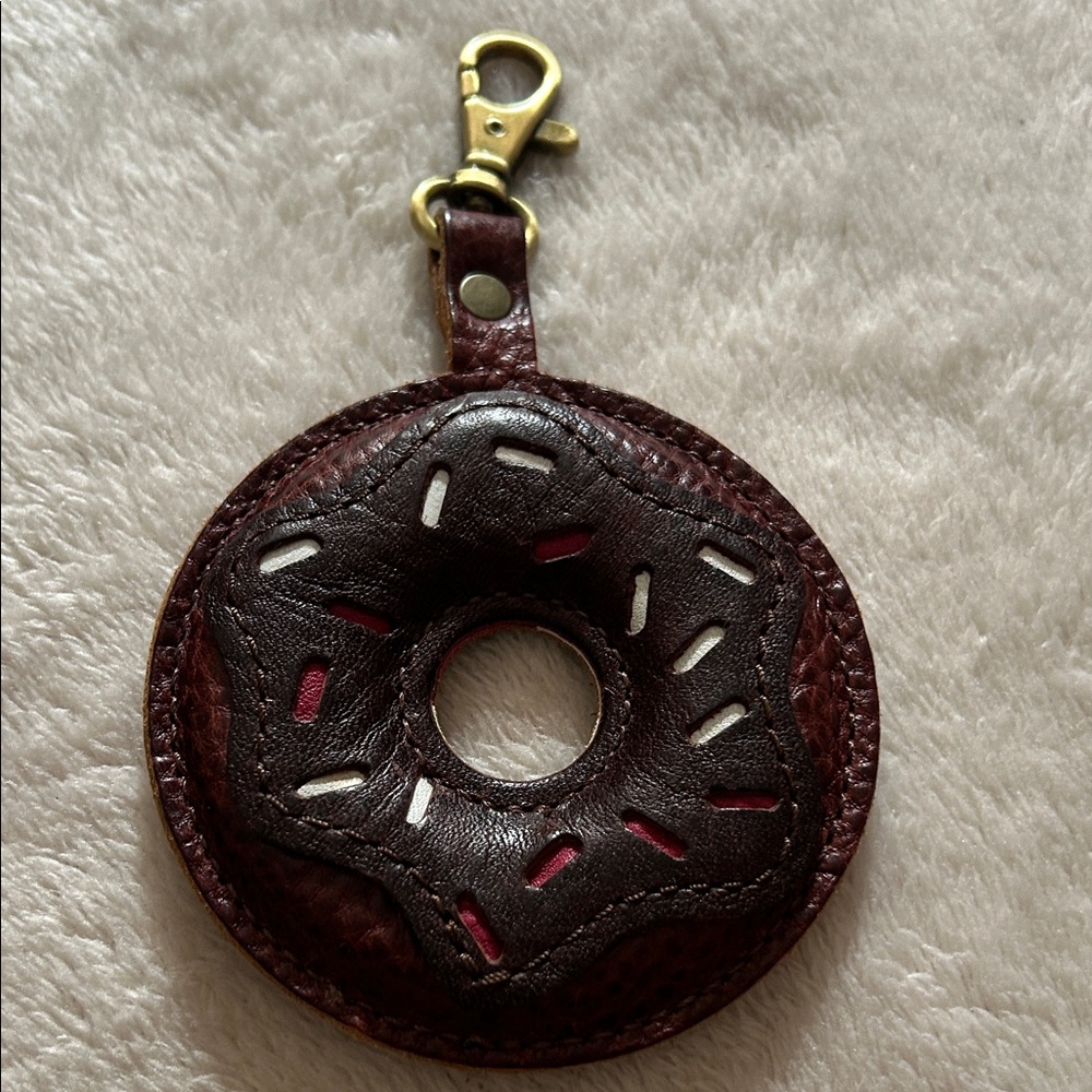 Brown Donut Keychain
